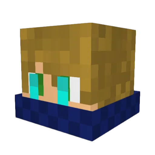 Batpriest Minecraft avatar head, 3D render