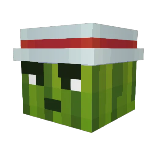 BatsPower8424 Minecraft avatar head, 3D render
