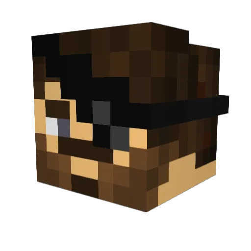 BatshueyMC Minecraft avatar head, 3D render