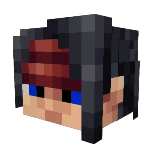 Batt734 Minecraft avatar head, 3D render