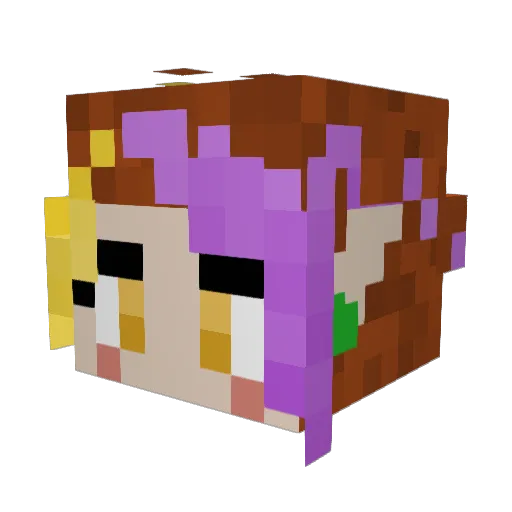 BattDoesNotCare Minecraft avatar head, 3D render