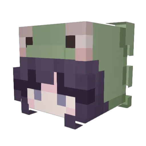 BattSmacker Minecraft avatar head, 3D render