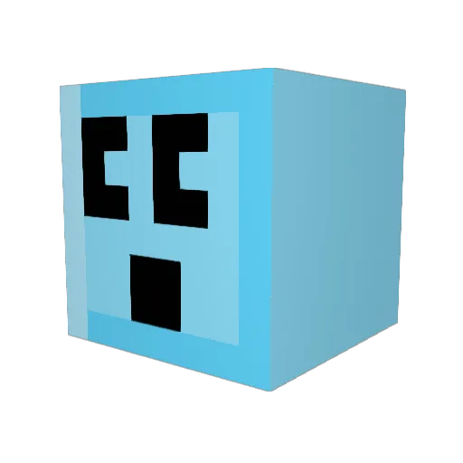 Battalia Minecraft avatar head, 3D render