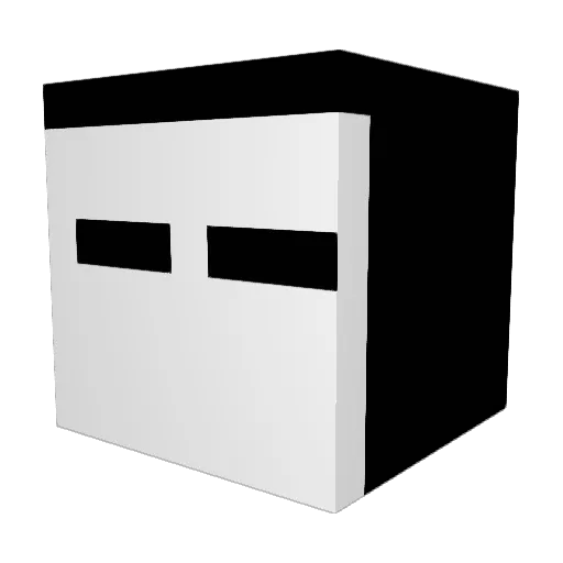 Batterielow Minecraft avatar head, 3D render