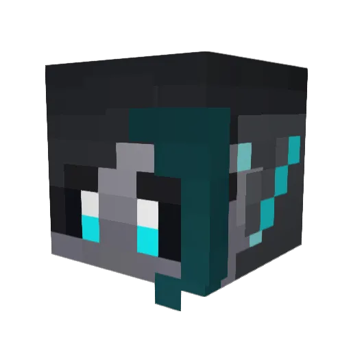 BatteryVT Minecraft avatar head, 3D render