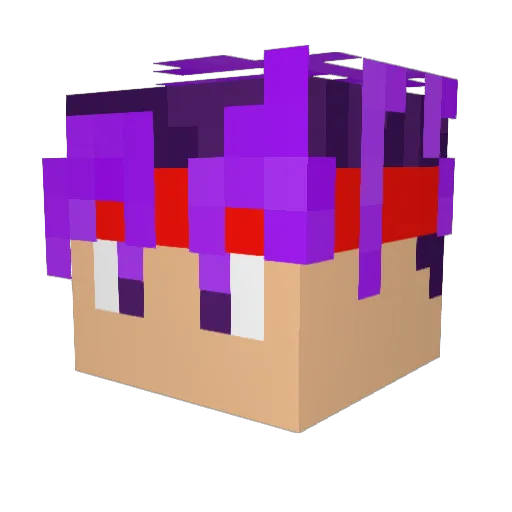 Battix Minecraft avatar head, 3D render
