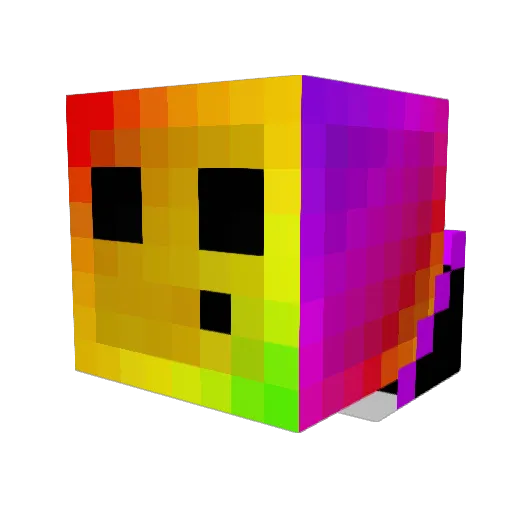 Battle04 Minecraft avatar head, 3D render