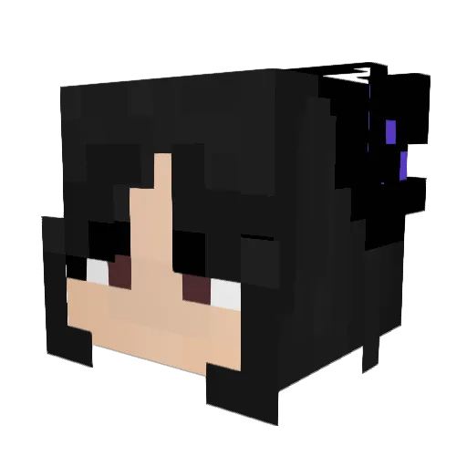 BattleBunny90 Minecraft avatar head, 3D render
