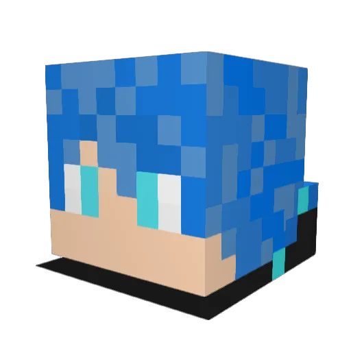 BattleBuster21 Minecraft avatar head, 3D render