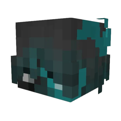 BattleGamex Minecraft avatar head, 3D render