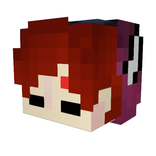 BattlePanda33 Minecraft avatar head, 3D render