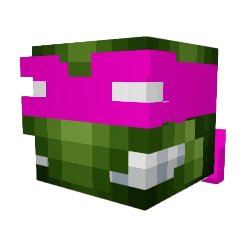 BattlePony69 Minecraft avatar head, 3D render