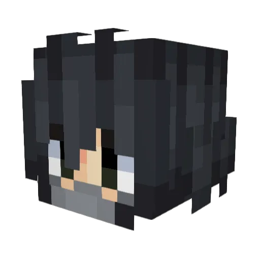 BattleProfi Minecraft avatar head, 3D render