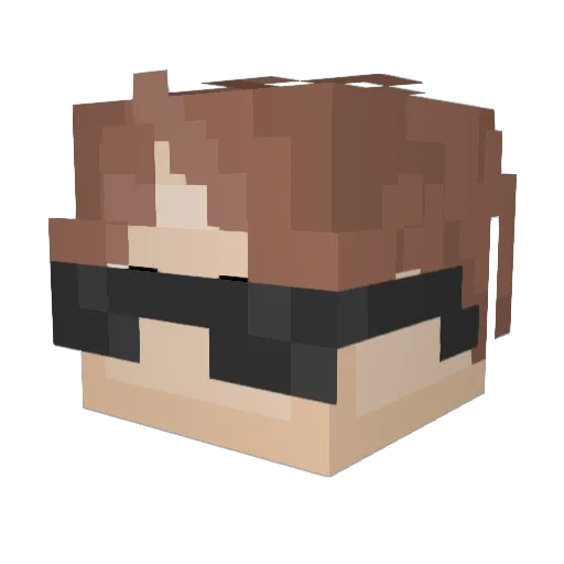 BattleTron1 Minecraft avatar head, 3D render