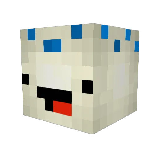 BattleVerse Minecraft avatar head, 3D render