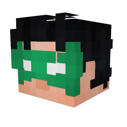 Battle_Blaze Minecraft avatar head, 3D render