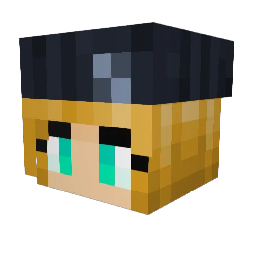 Battle_Goldfish Minecraft avatar head, 3D render
