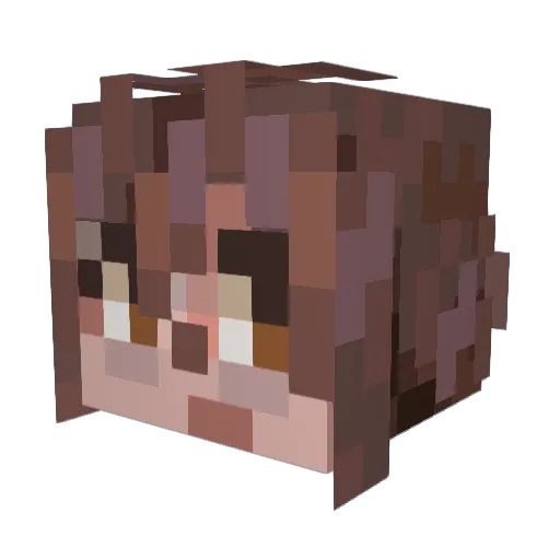 Battle_Mouse1 Minecraft avatar head, 3D render