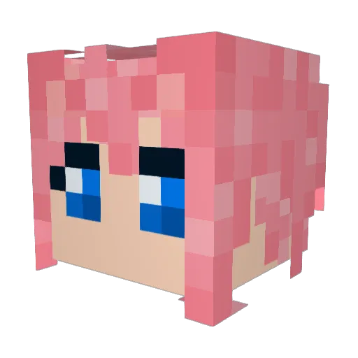 Battlefoxx Minecraft avatar head, 3D render