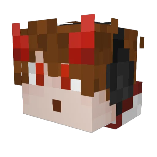 Battleking05 Minecraft avatar head, 3D render