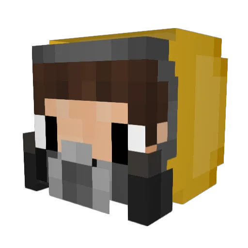 Battlepro112 Minecraft avatar head, 3D render