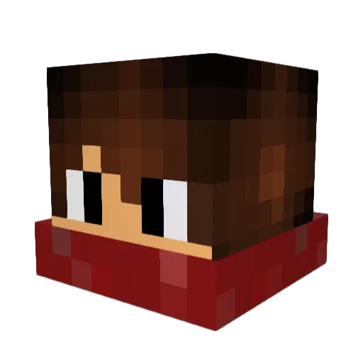 Battlescar_ Minecraft avatar head, 3D render