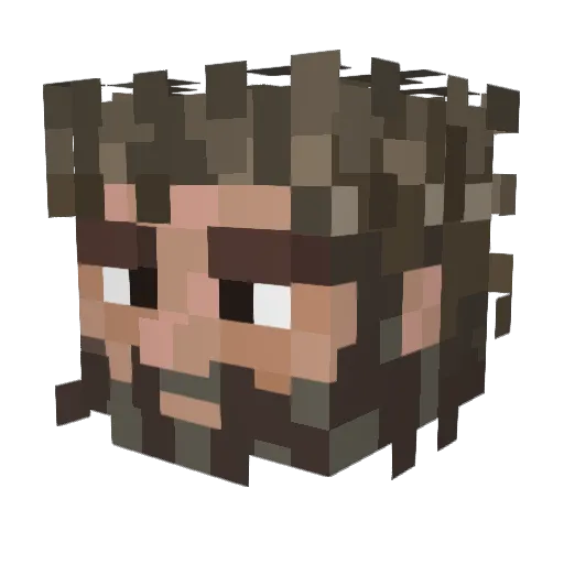 Battleship_Chin Minecraft avatar head, 3D render