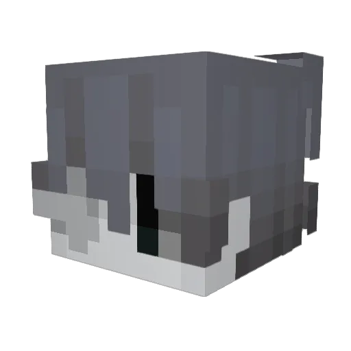 Battmman Minecraft avatar head, 3D render