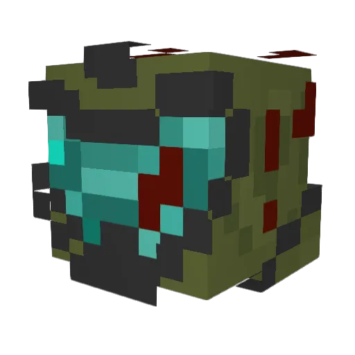 BattyRoy Minecraft avatar head, 3D render