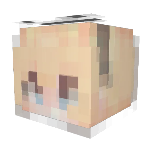 Battybins Minecraft avatar head, 3D render