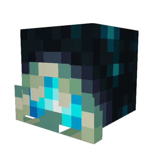 Battybunch Minecraft avatar head, 3D render