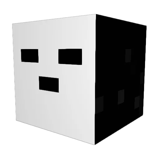 Battyfissh Minecraft avatar head, 3D render
