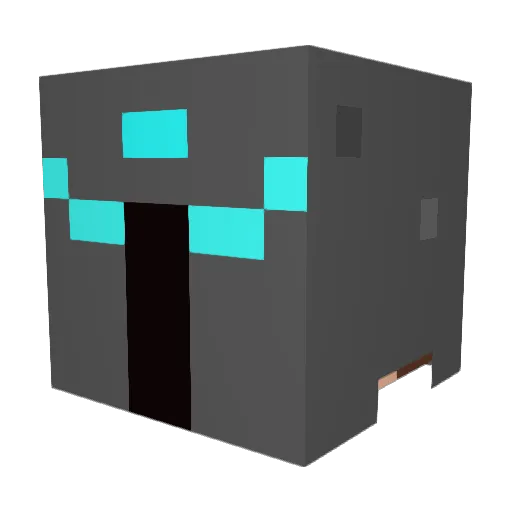 Batu114 Minecraft avatar head, 3D render