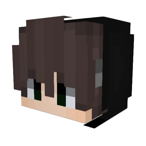 Batuchee Minecraft avatar head, 3D render