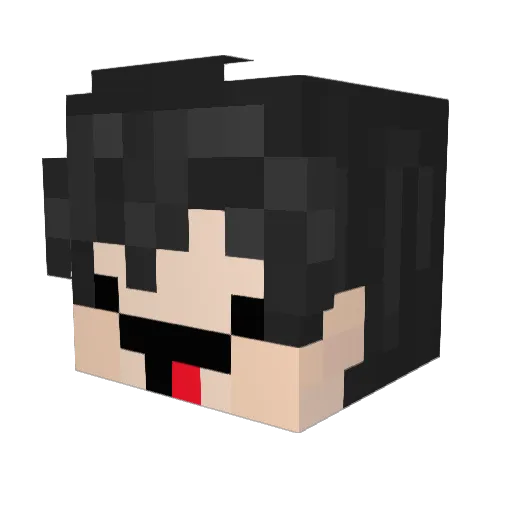 BatuhaanBABA Minecraft avatar head, 3D render