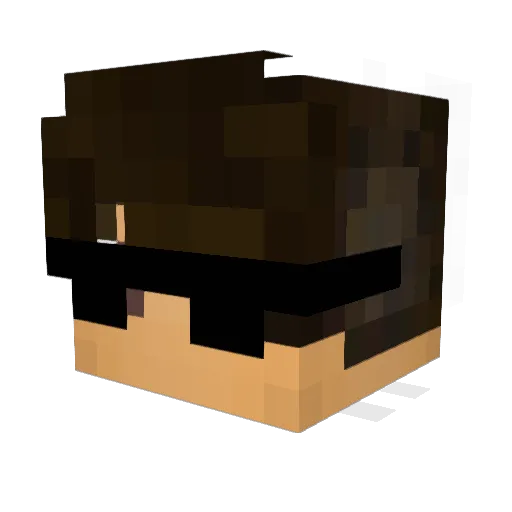 Batushhxx Minecraft avatar head, 3D render