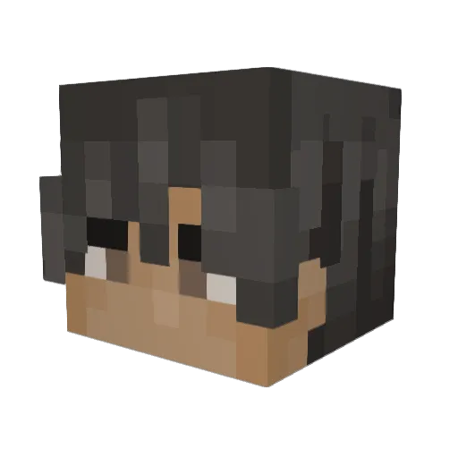 BatyoJ Minecraft avatar head, 3D render