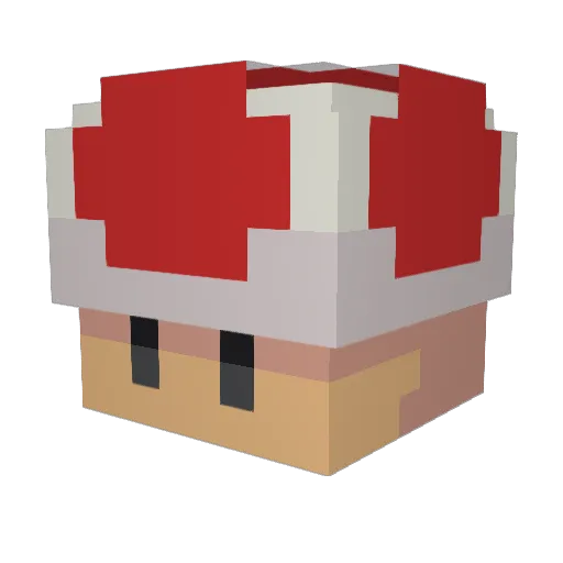 Batzekino Minecraft avatar head, 3D render