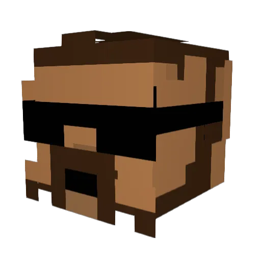 Batzer18 Minecraft avatar head, 3D render