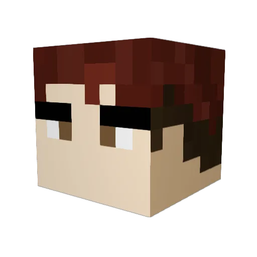 Batzie2120 Minecraft avatar head, 3D render