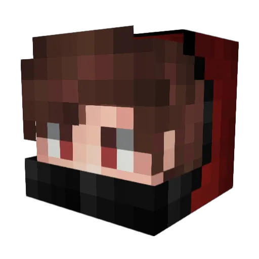Bauer101 Minecraft avatar head, 3D render