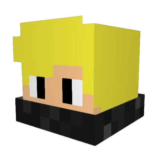 Bauermeister Minecraft avatar head, 3D render