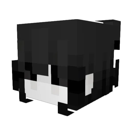 Bauiw Minecraft avatar head, 3D render