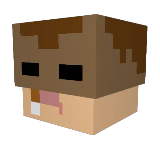 BaumEntlein4 Minecraft avatar head, 3D render