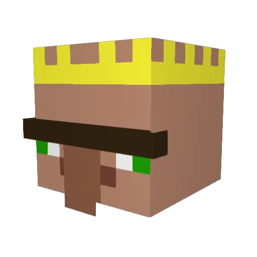 Baumchiller Minecraft avatar head, 3D render