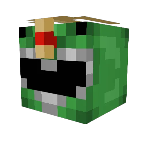 Baumeistar Minecraft avatar head, 3D render
