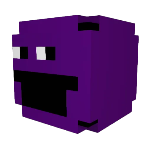 BaumeisterZ Minecraft avatar head, 3D render