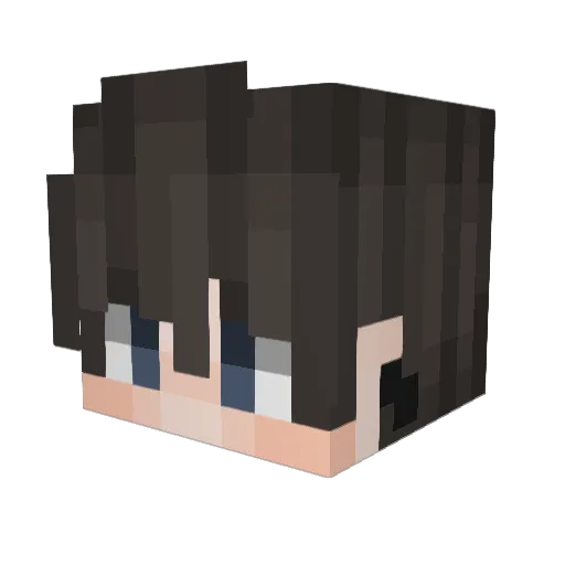 Baumert40 Minecraft avatar head, 3D render