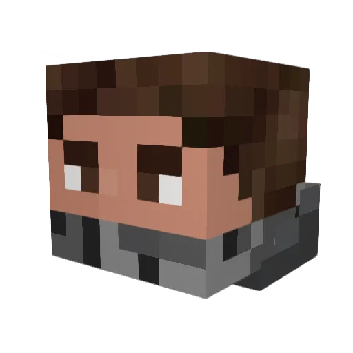 Baumhaus2000 Minecraft avatar head, 3D render