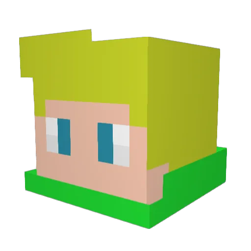 Baumhueter82 Minecraft avatar head, 3D render